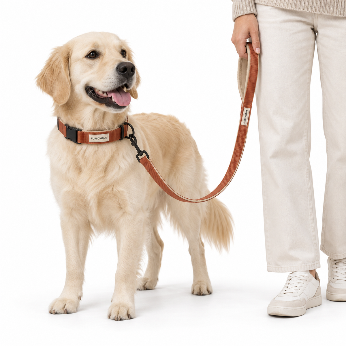Furlovique CitySet™ – Adjustable Dog Collar & 5FT Leash Set