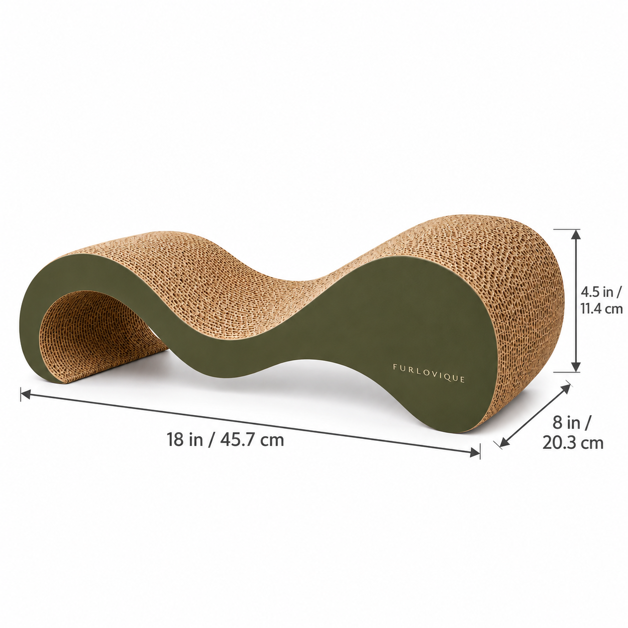 Furlovique WaveLounge Reversible Cat Scratcher