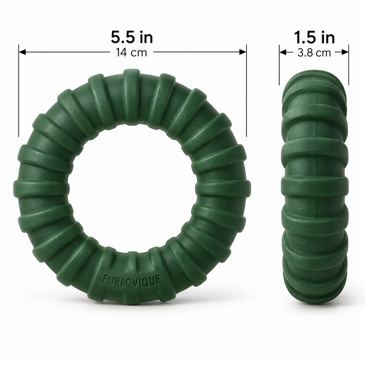 Furlovique RidgeRing Durable Dog Chew Toy