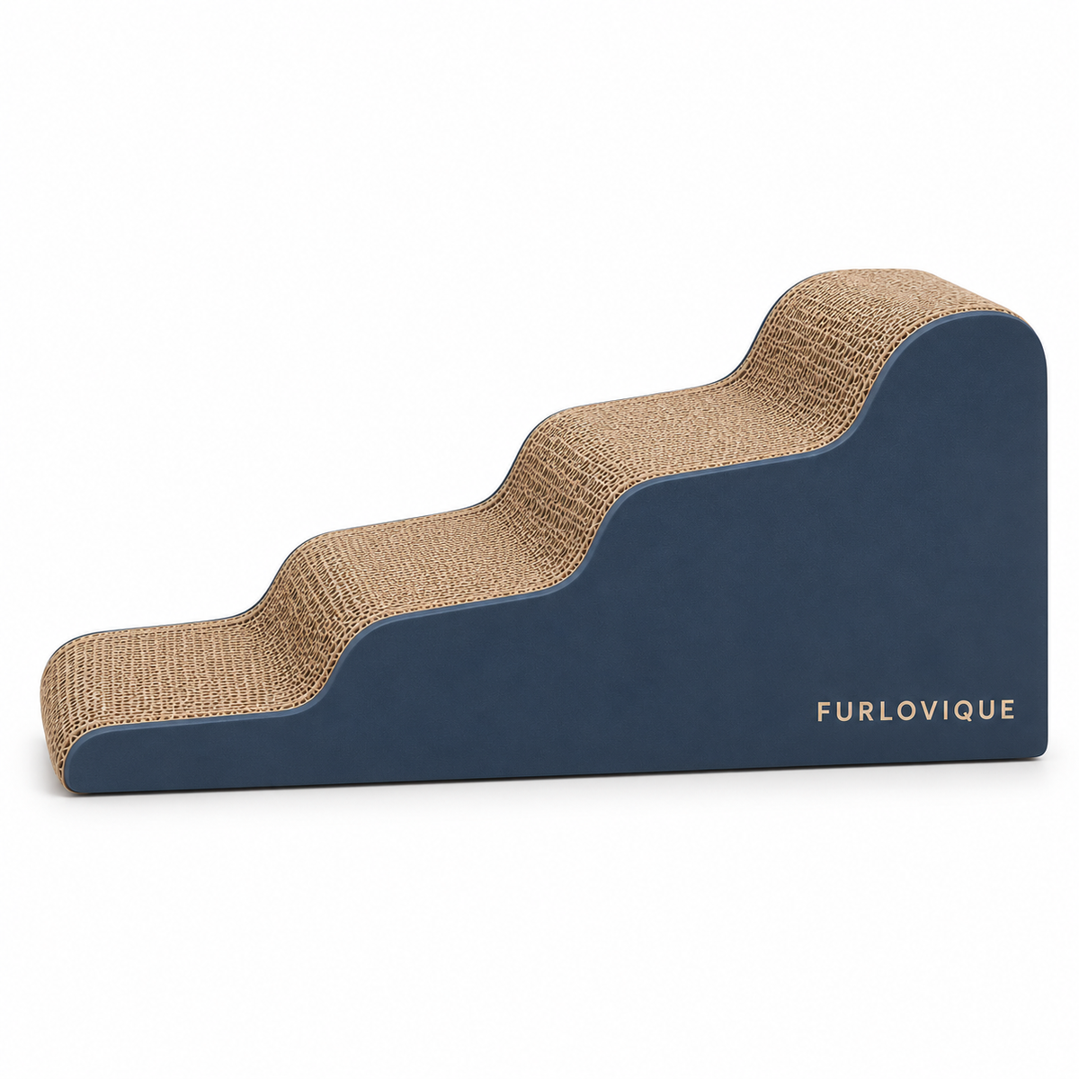 Furlovique RidgeRamp™ – Three-Level Incline Cardboard Cat Scratcher